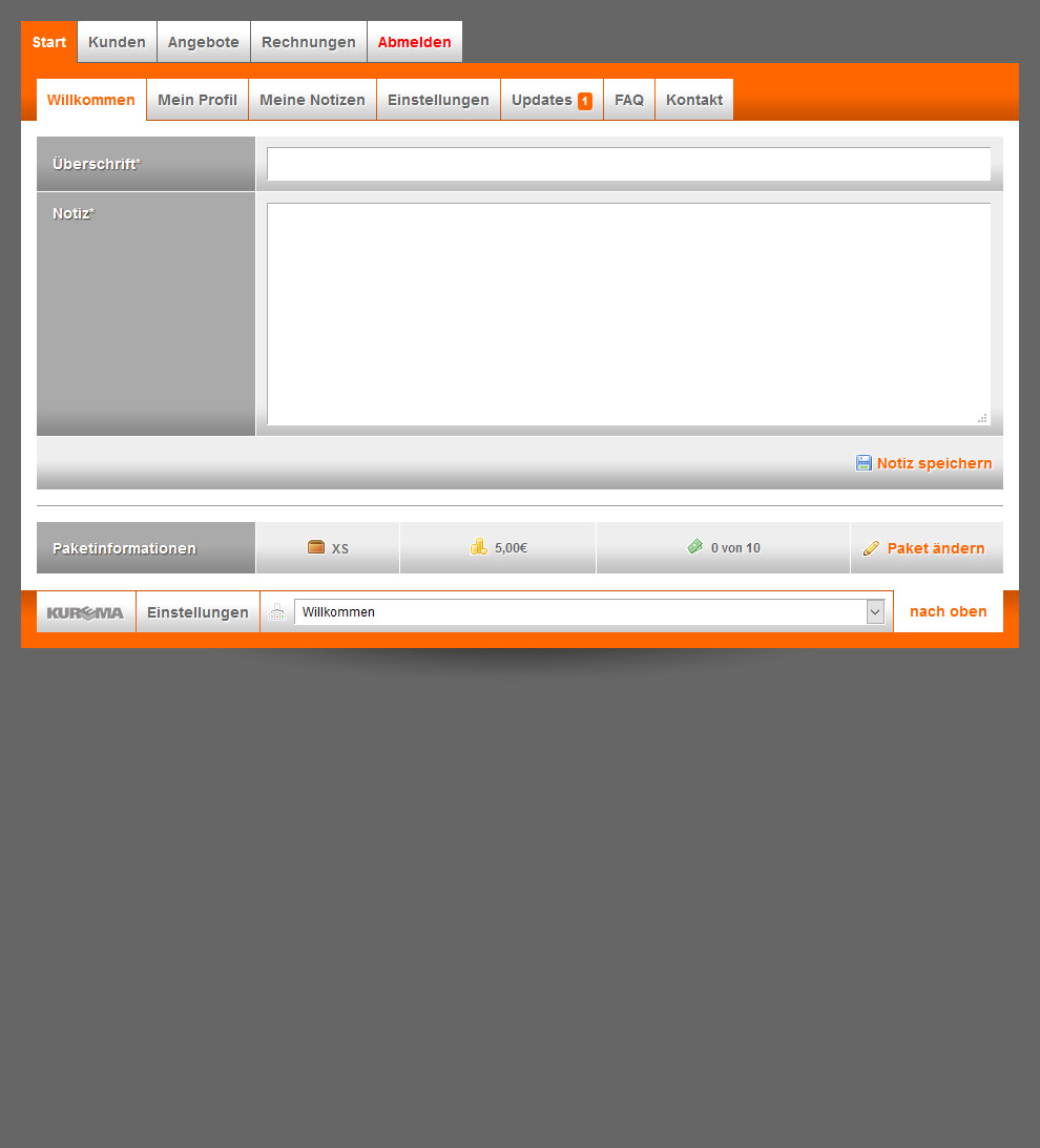 KUREMA KundenRechnungManagement